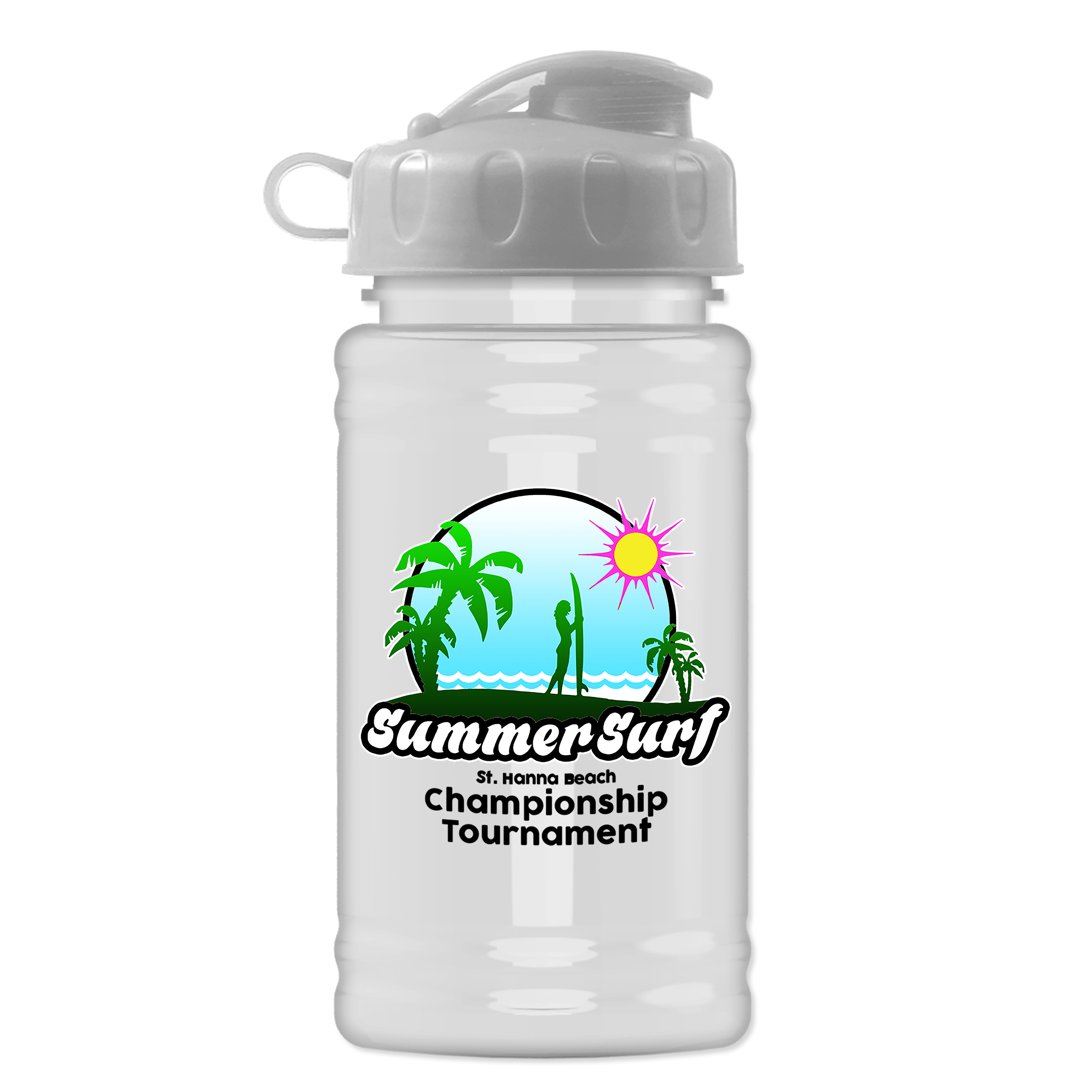 Mini RPET Bottle with Flip Lid - 16 oz.
